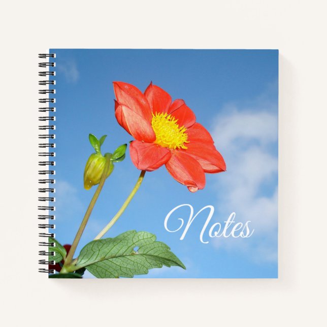 Summer Strawberry Blossom Personalisiert Notizbuch (Vorderseite)