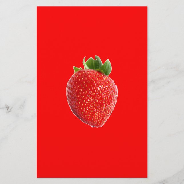 Summer Strawberry Briefpapier (Vorderseite)