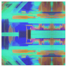 Summer Stream Abstraktes Gewebe Stoff