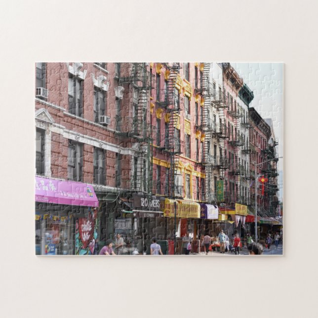 Summer Street Scene Chinatown Manhattan New York (Horizontal)