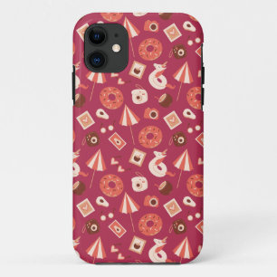 Summer Stuff Maroon Hintergrund Case-Mate iPhone Hülle