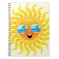 Summer Sun Cartoon mit Sonnenbrille