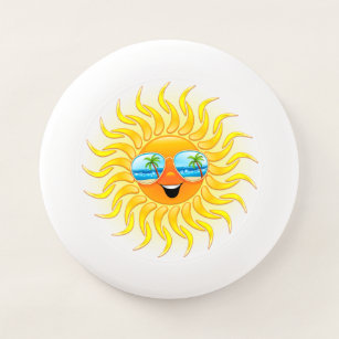 Summer Sun Cartoon mit Sonnenbrille Wham-O Frisbee