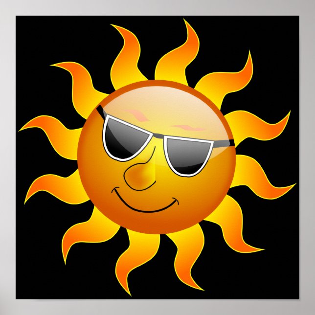 Summer Sun lustiges Poster (Vorne)