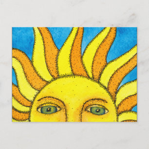 Summer Sun Postcard Postkarte