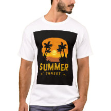 Summer Sunset Ästhetik | Lebhafter tropischer Stra