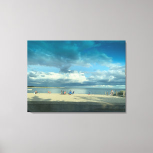 Summer Sunset Beach, Cape Cod Canvas Print Leinwanddruck