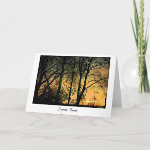 Summer Sunset Card Karte