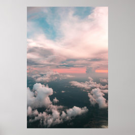 Summer Sunset Clouds Sky Landschaft Poster