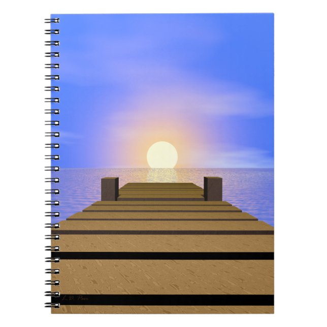 Summer Sunset Dock Notizblock (Vorderseite)
