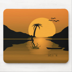 Summer Sunset Reflect Mousepad