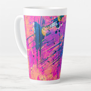 Summer Sunset Spritzer Paint Abstrakt Milchtasse