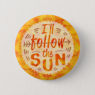 Summer Sunshine Orange Folge der Bohemischen Farbe Button