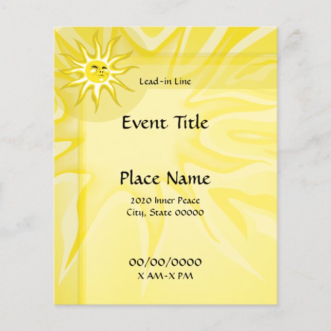 Summer Sunshine Small Event Flyer (Vorne)