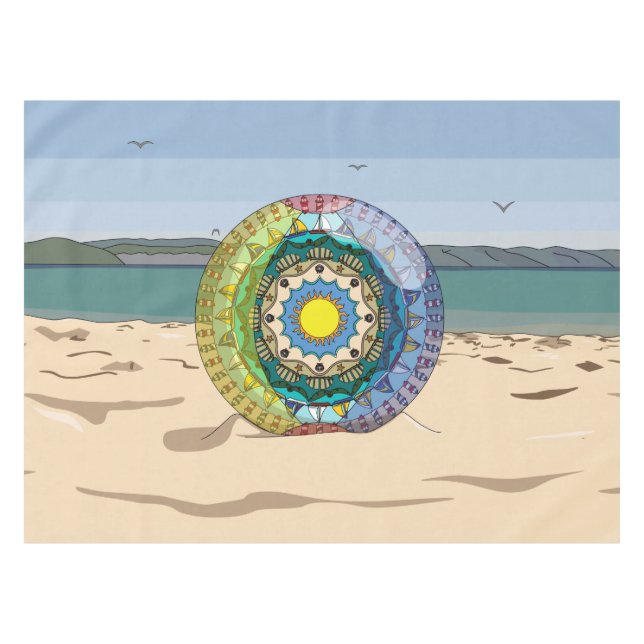 Summer Sunshine Tablecloth Tischdecke (Vorderseite (Horizontal))