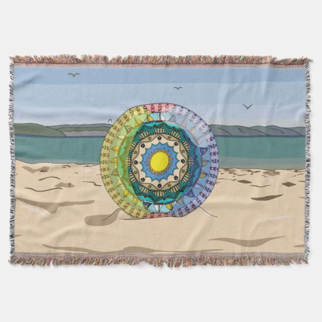 Summer Sunshine Throw Blanket Decke (Vorderseite)