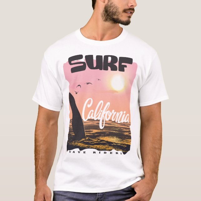 Summer Surf Wave Riders T - Shirt (Vorderseite)