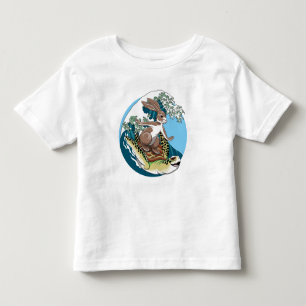 Summer Surfing - Illustration über Schildkröten un Kleinkind T-shirt