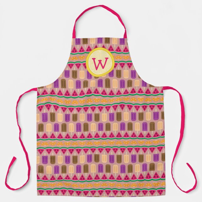 Summer Süßigkeiten All-over Print-Schürze Schürze (Vorderseite)