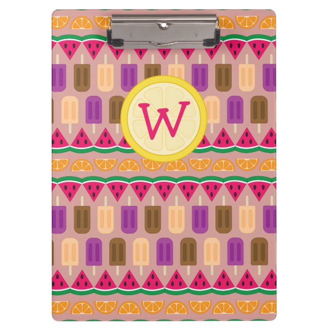 Summer Süßigkeiten Clipboard Klemmbrett (Vorderseite)