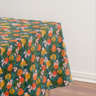Summer Sweet Greenery Orange Lemons Garden  Tischdecke