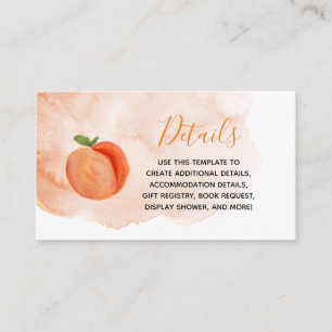 Summer Sweet Little Peach Detail Card Begleitkarte