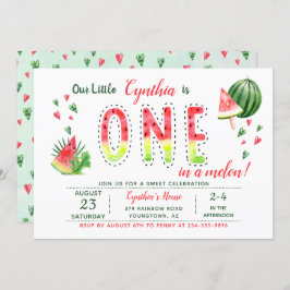 Summer Sweet Watermelon Invitation d'anniversaire