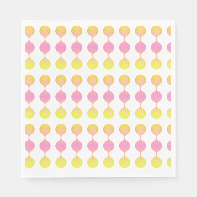 Summer Themed Geometrics Serviette (Vorderseite)