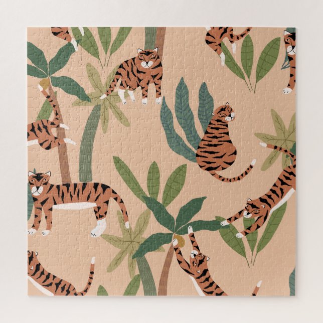 Summer Tigers Palm Trees Exotic (Vertikal)