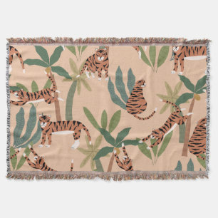 Summer Tigers Palm Trees Exotic Decke