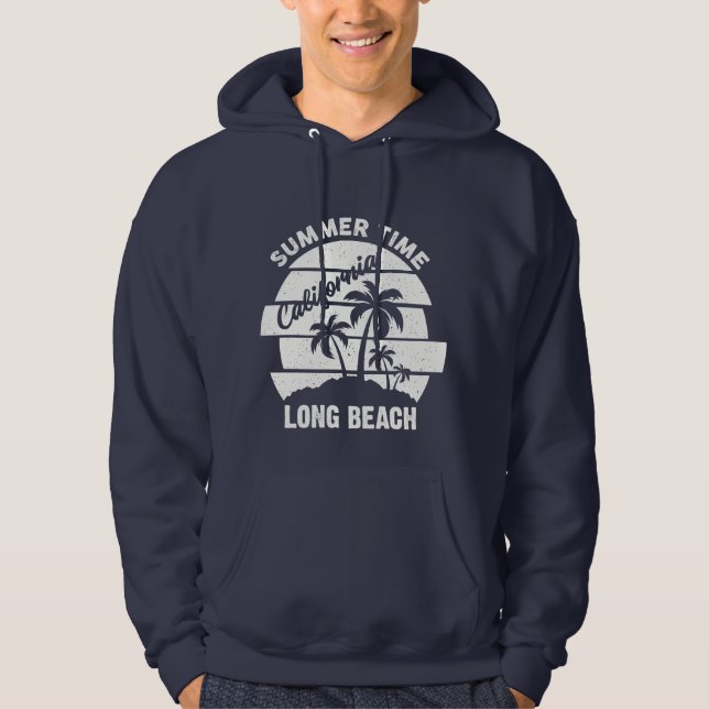 Summer Time California Long Beach Hoodie (Vorderseite)