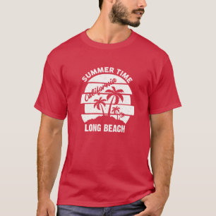 Summer Time California Long Beach T - Shirt