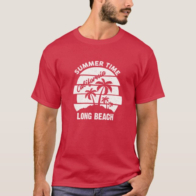 Summer Time California Long Beach T - Shirt (Vorderseite)