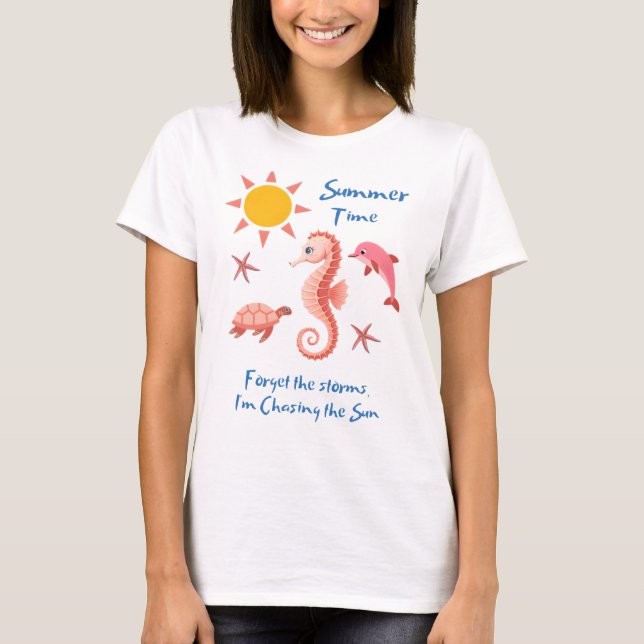 Summer time-forget the storms T-Shirt (Vorderseite)