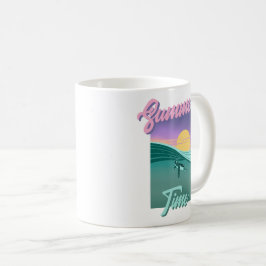 Summer-Time-Motiv Kaffeetasse