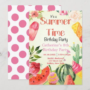Summer Time Watermelon Geburtstagsparty