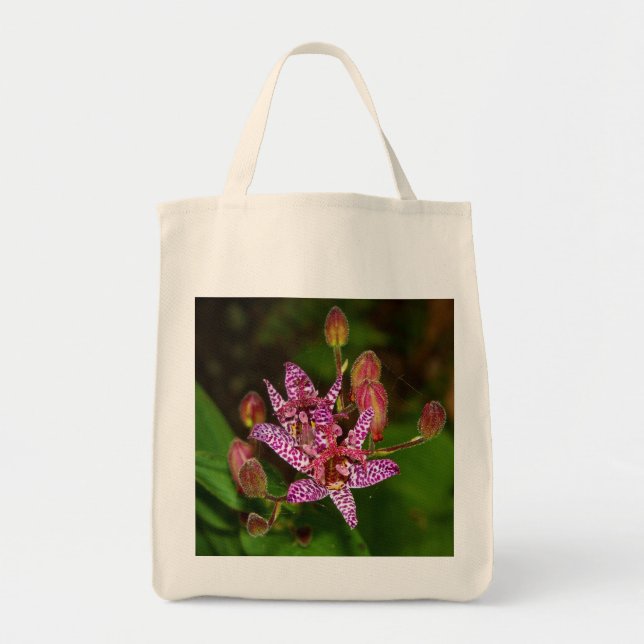Summer Toad Lily Tote Bag Tragetasche (Vorne)