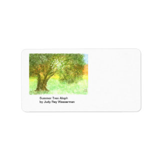 Summer Tree Aleph Label Adressaufkleber