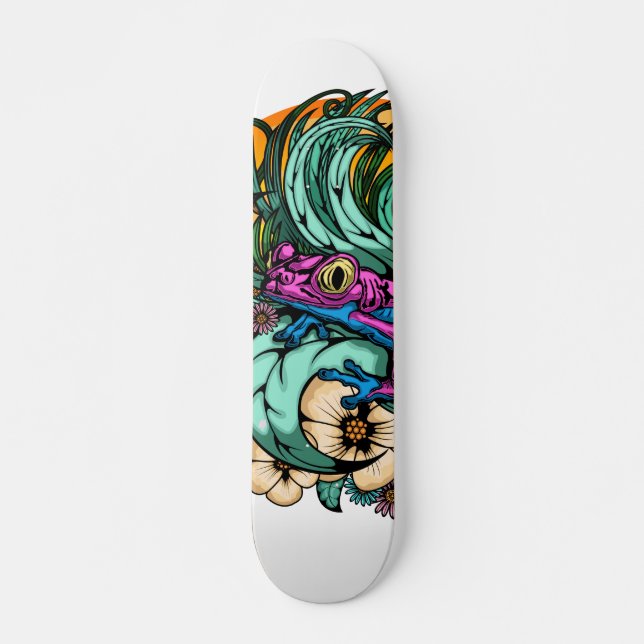 Summer Tree Frog Skateboard (Vorne)