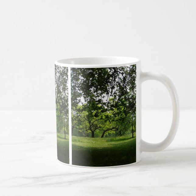 Summer Trees Park Foto Tasse (Rechts)