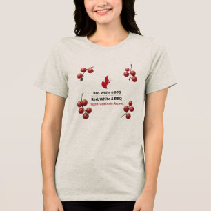 Summer Tri-mix Patriotisches Shirt für Frauen
