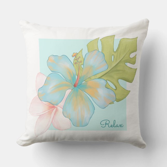Summer Tropical Beach Lifestyle Relax Kissen (Vorderseite)