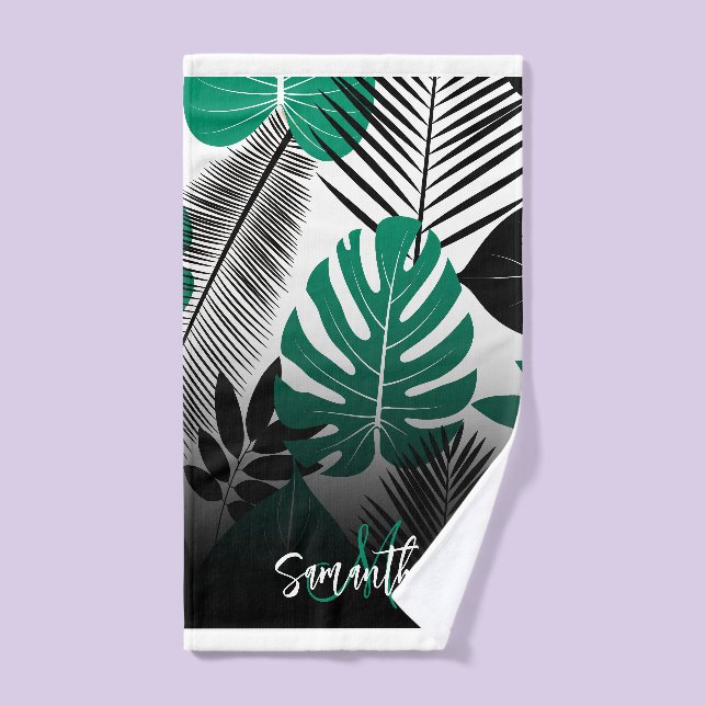 Summer Tropical Blätter Badhandtuch Set (Handtuch)