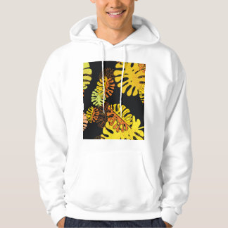 Summer Tropical Blätter Vintages Design Hoodie