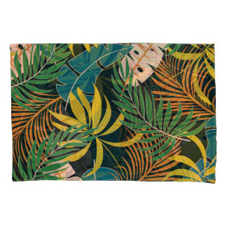Summer Tropical Bright Pflanze Muster Kissenbezug