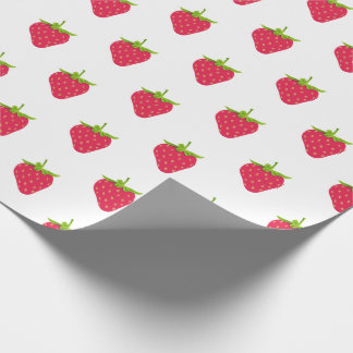 Summer Tropical Food Frucht Rote Erdbeere Geschenkpapier