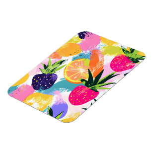 Summer Tropical Fruit Fiesta Magnet