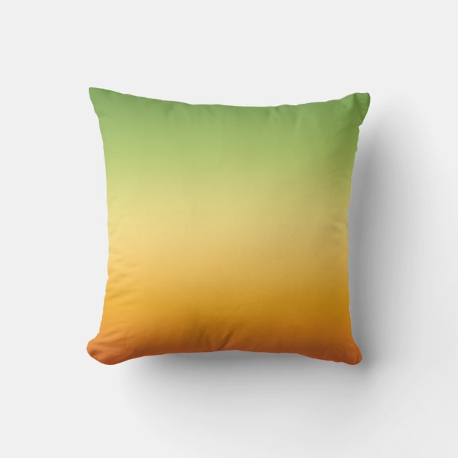 Summer Tropical Gradient Orange Lemon Limon Ombre Kissen (Vorderseite)
