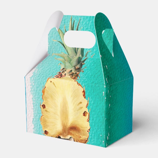 Summer Tropical Pineapse Fruit Party Geschenkschachtel (Vorderseite)