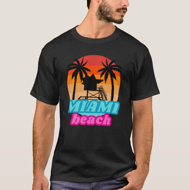 Summer Tshirt - Miami Beach - Tower (Vorderseite)